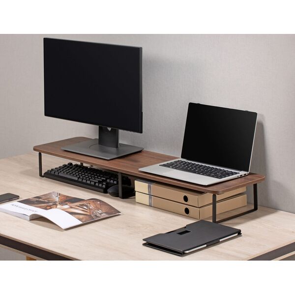Mozos DUAL RISER P podstawka półka pod dwa monitory