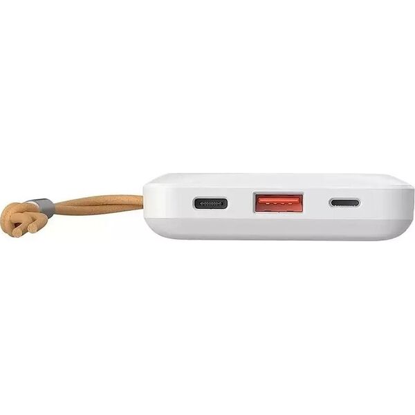 Powerbank 4kom.pl Powerbank Bateria zewnętrzna VEGER MagOn z ładowaniem Qi do MagSafe 15W - 10 000mAh PD 22,5W biały (VP1151 / W1151)