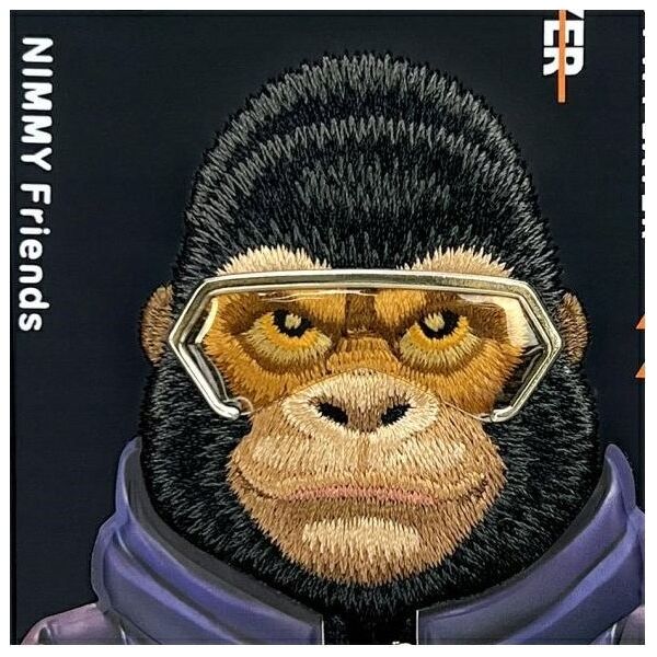Nimmy case iPhone 16 6.1" black/black Cool&Cute 2.0 Monkey
