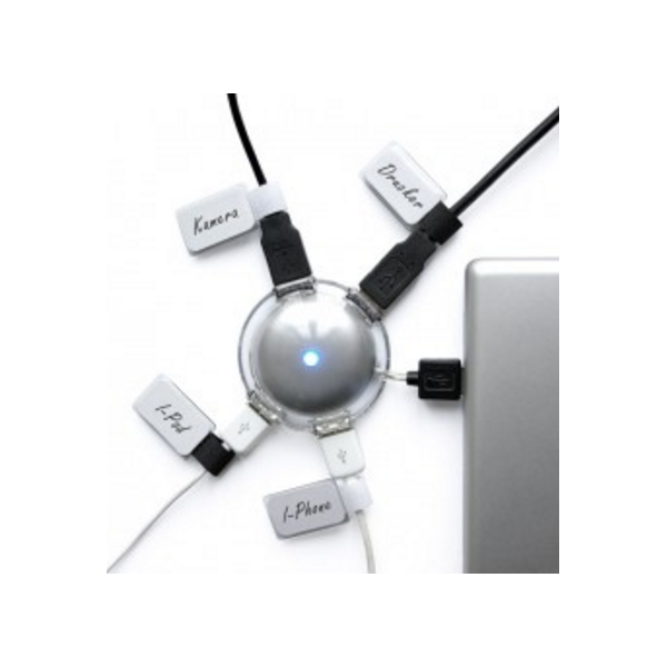 Organizer LABEL THE CABLE Rzep Biały 10 sztuk  (LTC2520)