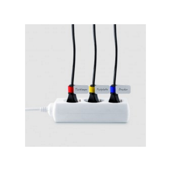 Organizer LABEL THE CABLE Rzep Biały 10 sztuk  (LTC2520)