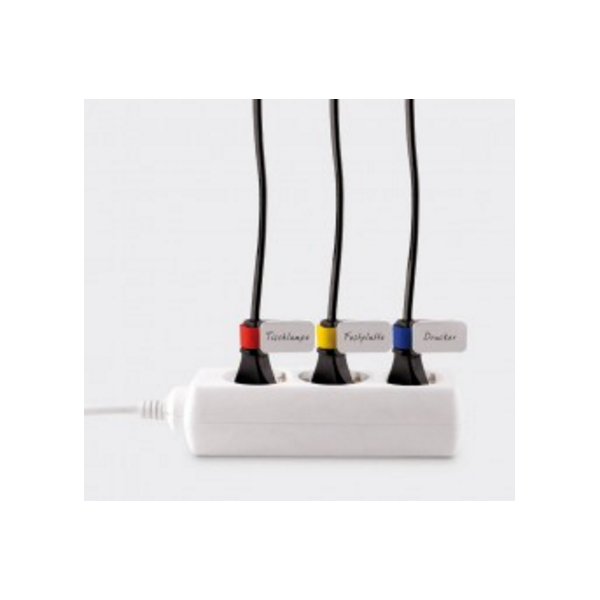 Organizer LABEL THE CABLE Rzep Czarny 10 sztuk  (LTC2510)