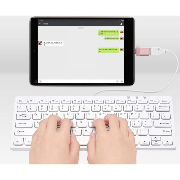 Adapter USB Mozos ASM-4 USB-C - USB Czarny  (ASM-4)