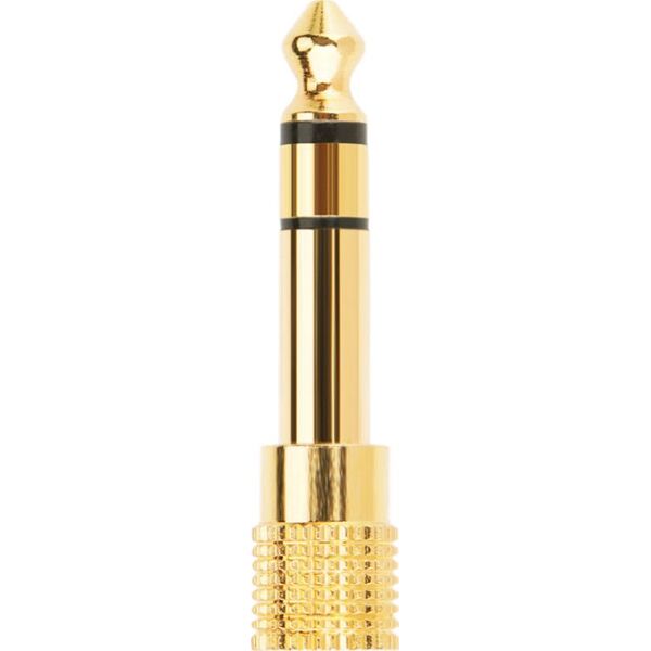 Adapter AV Mozos Jack 3.5mm - Jack 6.3mm złoty (MA6335)