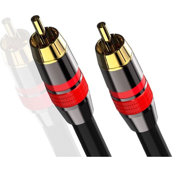 Kabel Mozos RCA (Cinch) - RCA (Cinch) 3m czarny (MCABLE-RR)