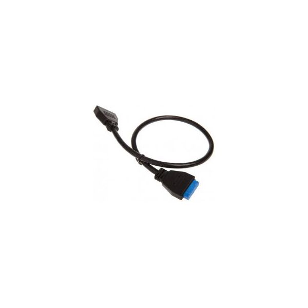 Streacom USB 19 pin - USB 19 pin, 0.4m, Czarny (STSC30)