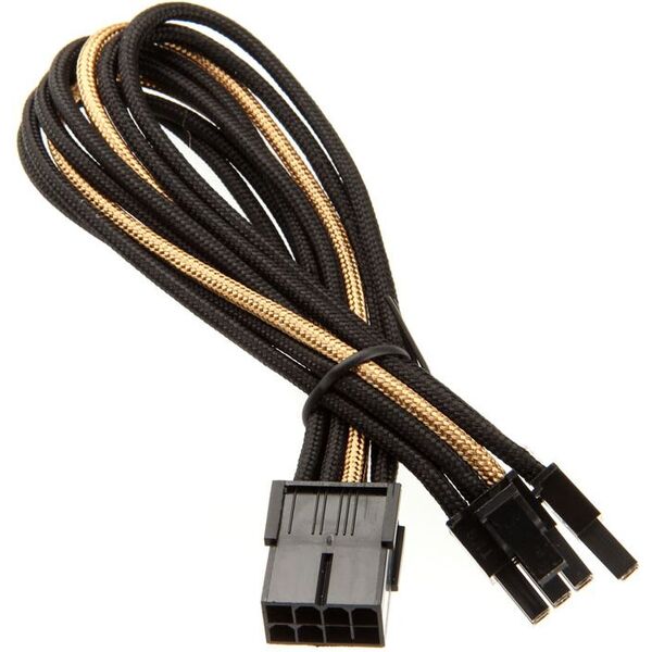 SilverStone PCIe 8-pin - PCIe 8-pin, 0.25m, Złoty (SST-PP07-PCIBG)