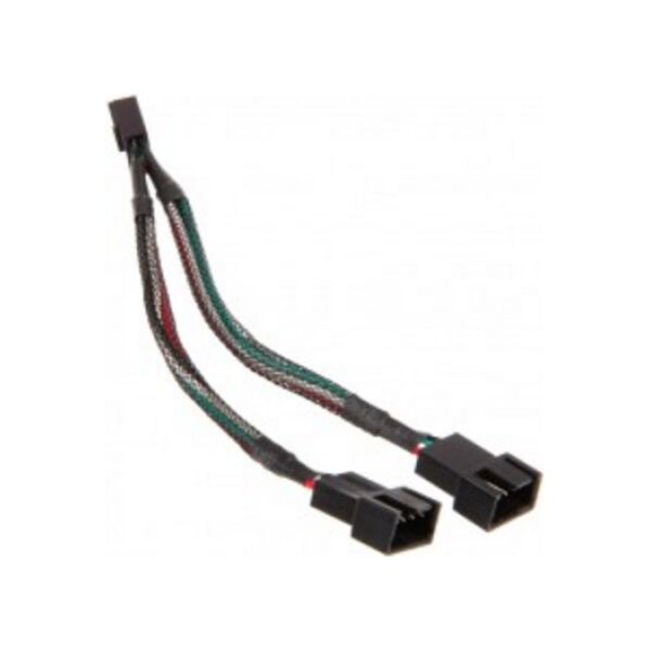 Aqua Computer 4-pin - 4-pin x2, 0.1m, Czarny (53124)