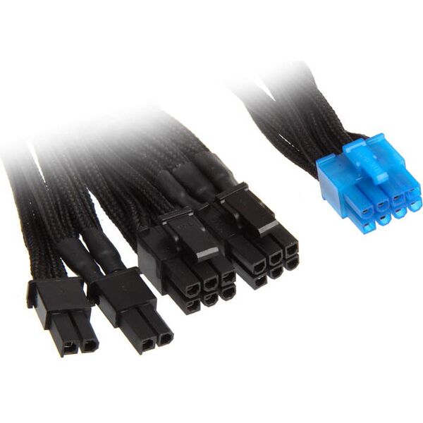 SilverStone PCIe 8-pin - PCIe 8-pin, 0.55m, Czarny (SST-PP06B-2PCIE70)