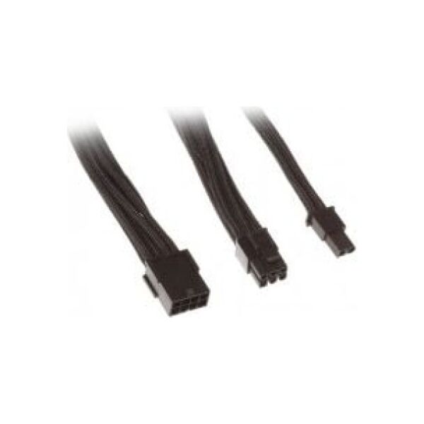 SilverStone PCIe 8-pin - PCIe 8-pin, 0.25m, Czarny (SSTPP07PCIB)