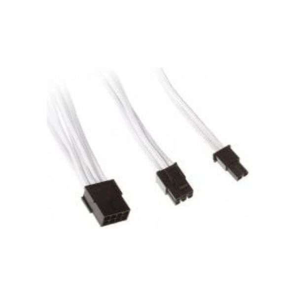 SilverStone PCIe 8-pin - PCIe 8-pin, 0.25m, Czarno-biały (SSTPP07PCIW)