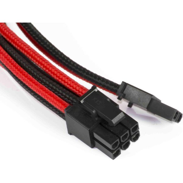 Phanteks PCIe 8-pin - PCIe 8-pin, 0.5m, Czarno-czerwony (PH-CB8V_BR)