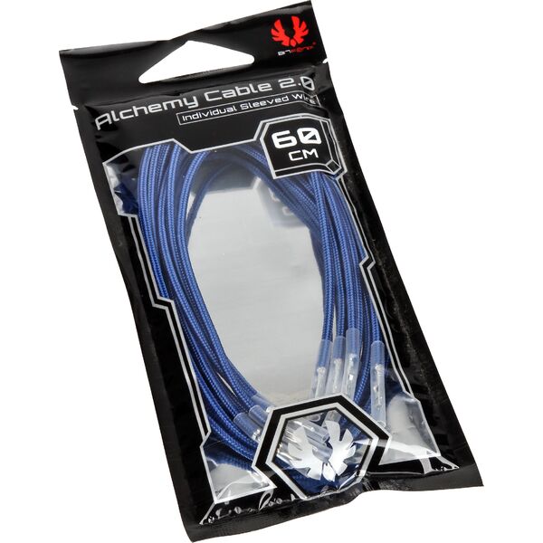 BitFenix Alchemy 2.0 PSU Cable, 0,6m, Niebieski (BFX-ALC-60CMLB-RP)