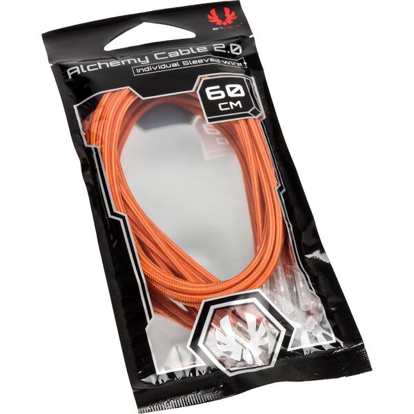 BitFenix Alchemy 2.0 PSU Cable, 0,6m, Pomarańczowy (BFX-ALC-60CMLO-RP)