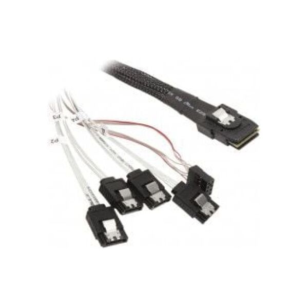 SilverStone SFF 8087 - SATA x4, 0.5m, Biały (SST-CPS03)