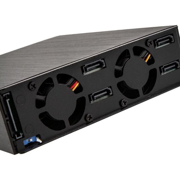 Kieszeń SilverStone na 4x 2.5" HDD / SSD, 5.25", SATA3 (SST-FS204B)