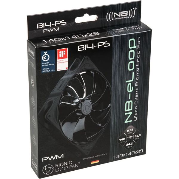 Wentylator Noiseblocker NB-eLoop Fan B14-PS (ITR-B14-PS-BL)