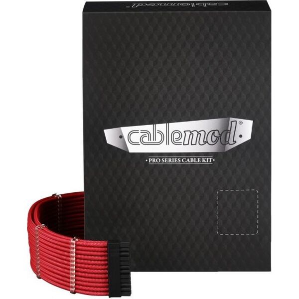 CableMod Zestaw kabli, Czerwony (CM-PCSR-FKIT-NKR-R)