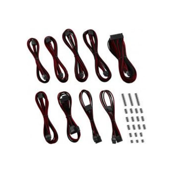 CableMod Zestaw kabli, Czarno-czerwony (ZUAD-1022)