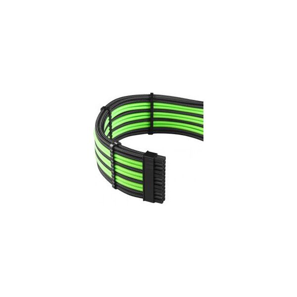 CableMod PRO ModMesh Seria RT, Zestawy kabli ASUS ROG/Seasonic, Czarny-zielony (ZUAD-957)