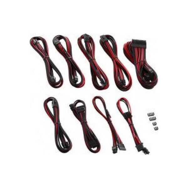 CableMod Zestaw kabli, Czarno-czerwony (ZUAD-925)