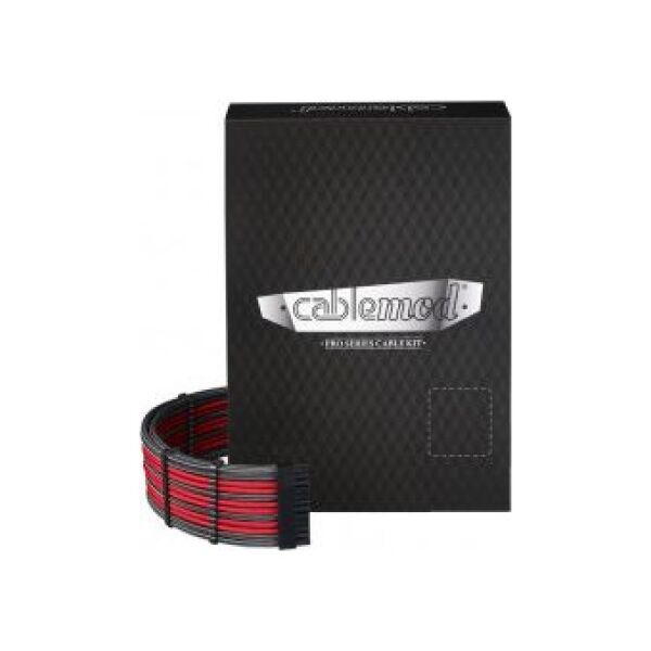 CableMod Zestaw kabli, 0.5m, Czerwono-grafitowy (ZUAD-960)