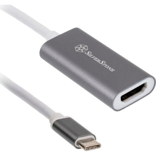 Adapter USB SilverStone USB-C - HDMI Szary  (SST-EP07C-E)