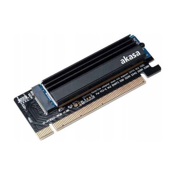 Akasa Akasa M.2 PCIe Adapter mit Kühler - schwarz