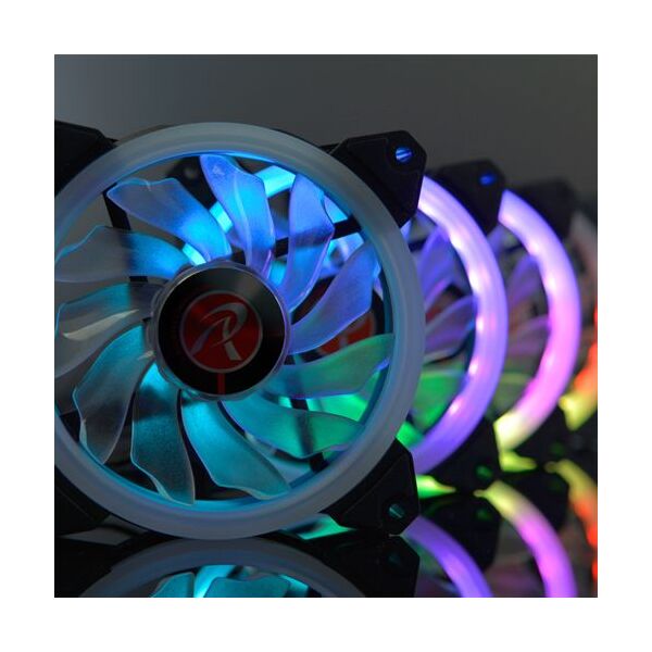 Wentylator Raijintek Iris 12 RBW ADD 3-pack + HUB + Pilot (0R40B00112)