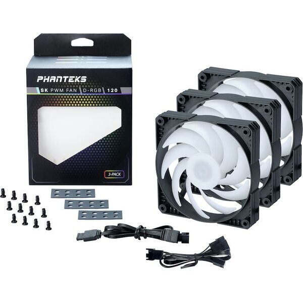Wentylator Phanteks 120 SK PWM D-RGB 3-pack (PH-F120SK_DRGB_PWM_3P)