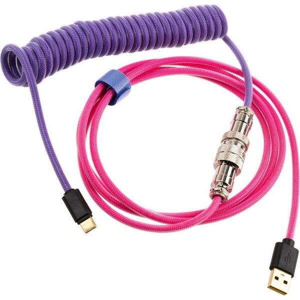 Kabel USB Ducky USB-A - USB-C 1.8 m Fioletowo-różowy (DKCC-JKCNC1)