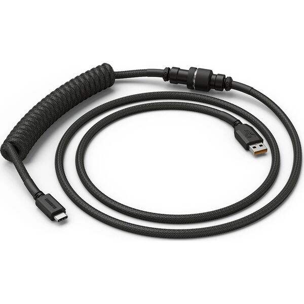 Kabel USB Glorious PC Gaming Race USB-A - USB-C 1.36 m Czarny (GLO-CBL-COIL-BLACK)