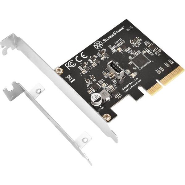 Kontroler SilverStone PCIe 3.0 x4 - 20-pin USB 3.2 Gen 2x2 (SST-ECU07)