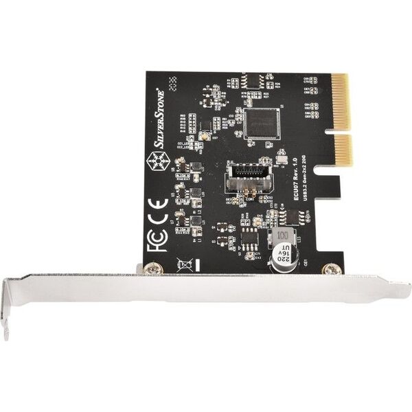 Kontroler SilverStone PCIe 3.0 x4 - 20-pin USB 3.2 Gen 2x2 (SST-ECU07)