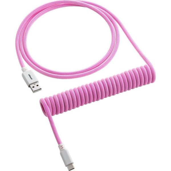 Kabel USB CableMod USB-C - USB-A 1.5 m Różowo-biały (CM-CKCA-CW-IW150IW-R)