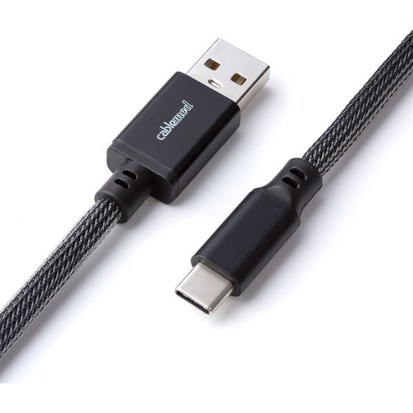 Kabel USB CableMod USB-C - USB-A 1.5 m Szary (CM-PKCA-CKAK-KC150KC-R)