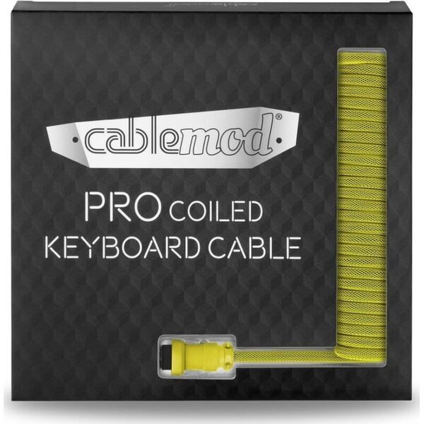 Kabel USB CableMod USB-A - USB-C 1.5 m Żółty (CM-PKCA-CYAY-KY150KY-R)