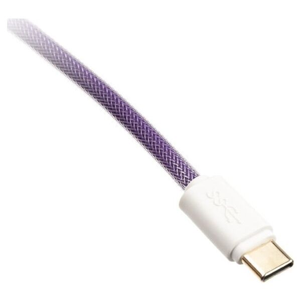 Kabel USB Ducky USB-A - USB-C 1.8 m Biało-fioletowy (DKCC-CTCNC1)