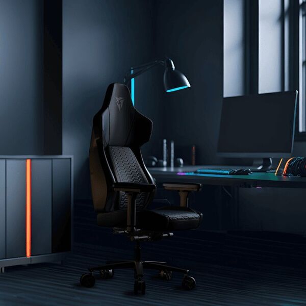 Fotel ThunderX3 CORE - RACER, czarny