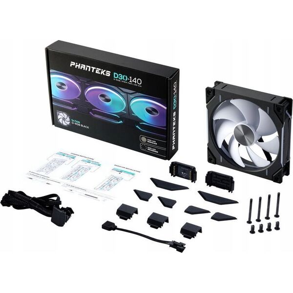 Wentylator Phanteks D30-140 D-RGB Regular (PH-F140D30_DRGB_PWM_BK01)