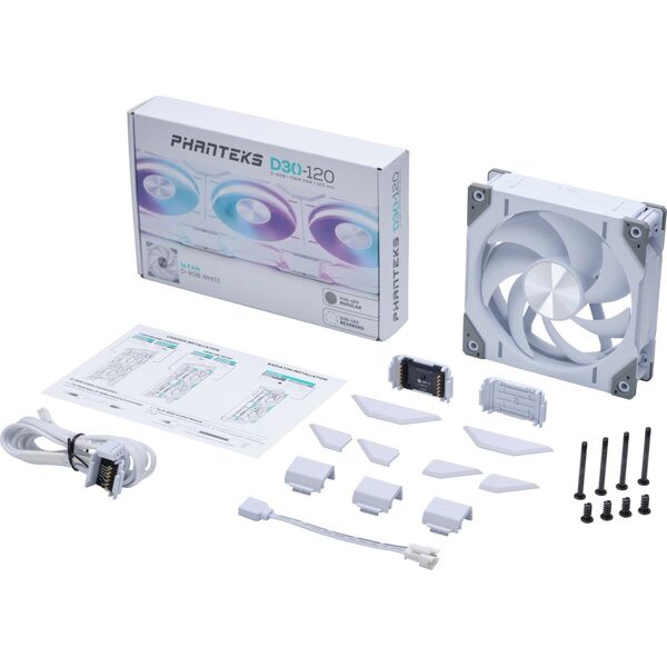 Wentylator Phanteks D30-120 D-RGB Regular (PH-F120D30_DRGB_PWM_WT01)