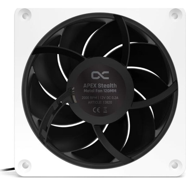 Wentylator Alphacool Apex Stealth Metal 120 mm Biały (13820)