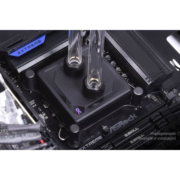 Chłodzenie CPU Alphacool Alphacool Ice Block XPX Aurora Edge Chłodzenie procesora - Mosiądz Czarny Cyfrowy RGB