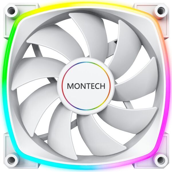 Wentylator Montech AX120 PWM biały
