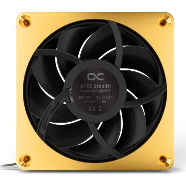 Wentylator Alphacool Apex Stealth Metal 120 mm Złoty (13854)