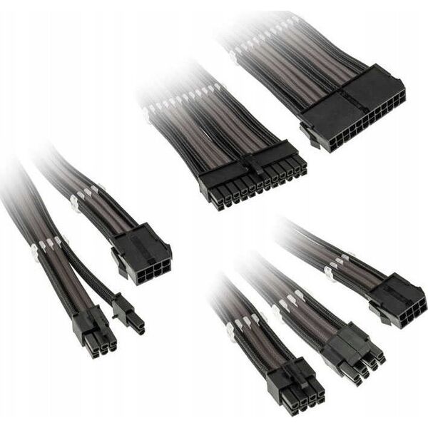 Kolink Kolink Core Adept Braided Cable Extension Kit - Black/Gunmetal