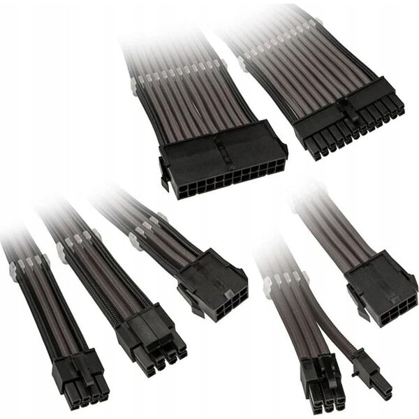 Kolink Kolink Core Adept Braided Cable Extension Kit - Gunmetal