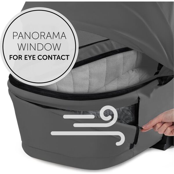 Hauck HAUCK carry Cot WALK N CARE, Dark Grey, 165423
