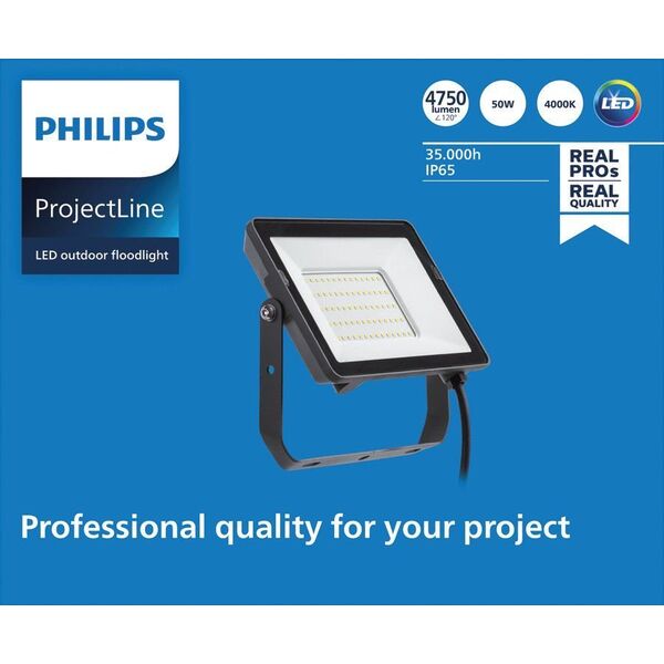 Naświetlacz Philips FLOODLIHGT 50W 4000K 4750LM IP65