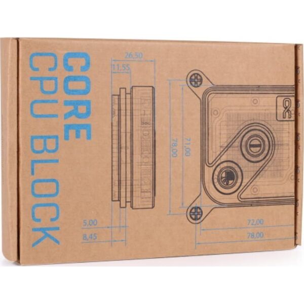 Chłodzenie CPU Alphacool Alphacool Core 1 Aurora CPU-Khler, ARGB - Carbon